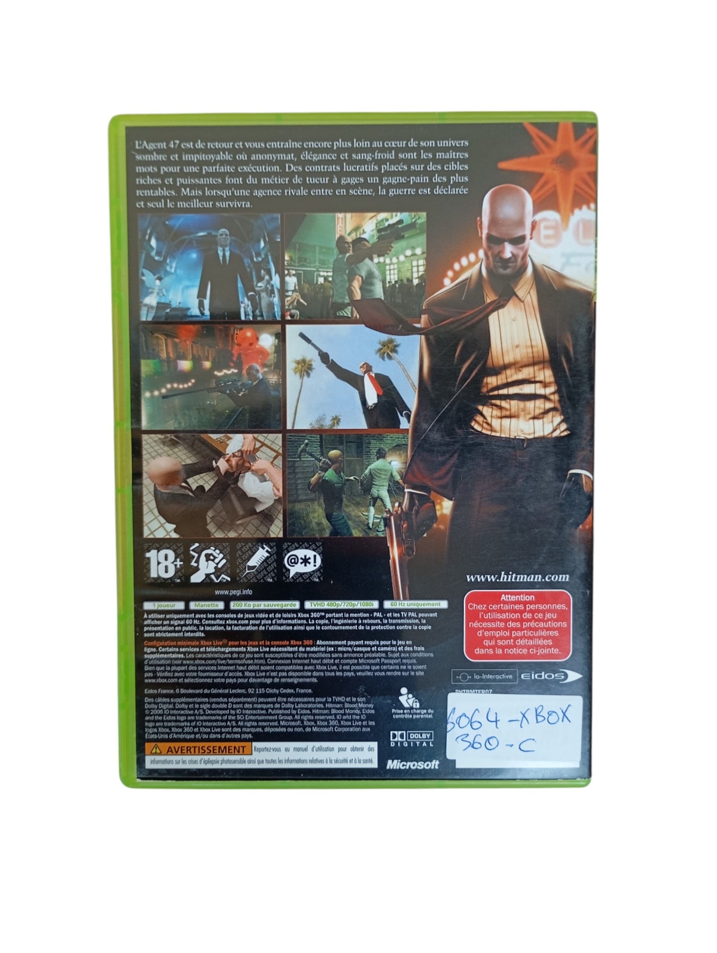 Hitman : Blood Money Xbox