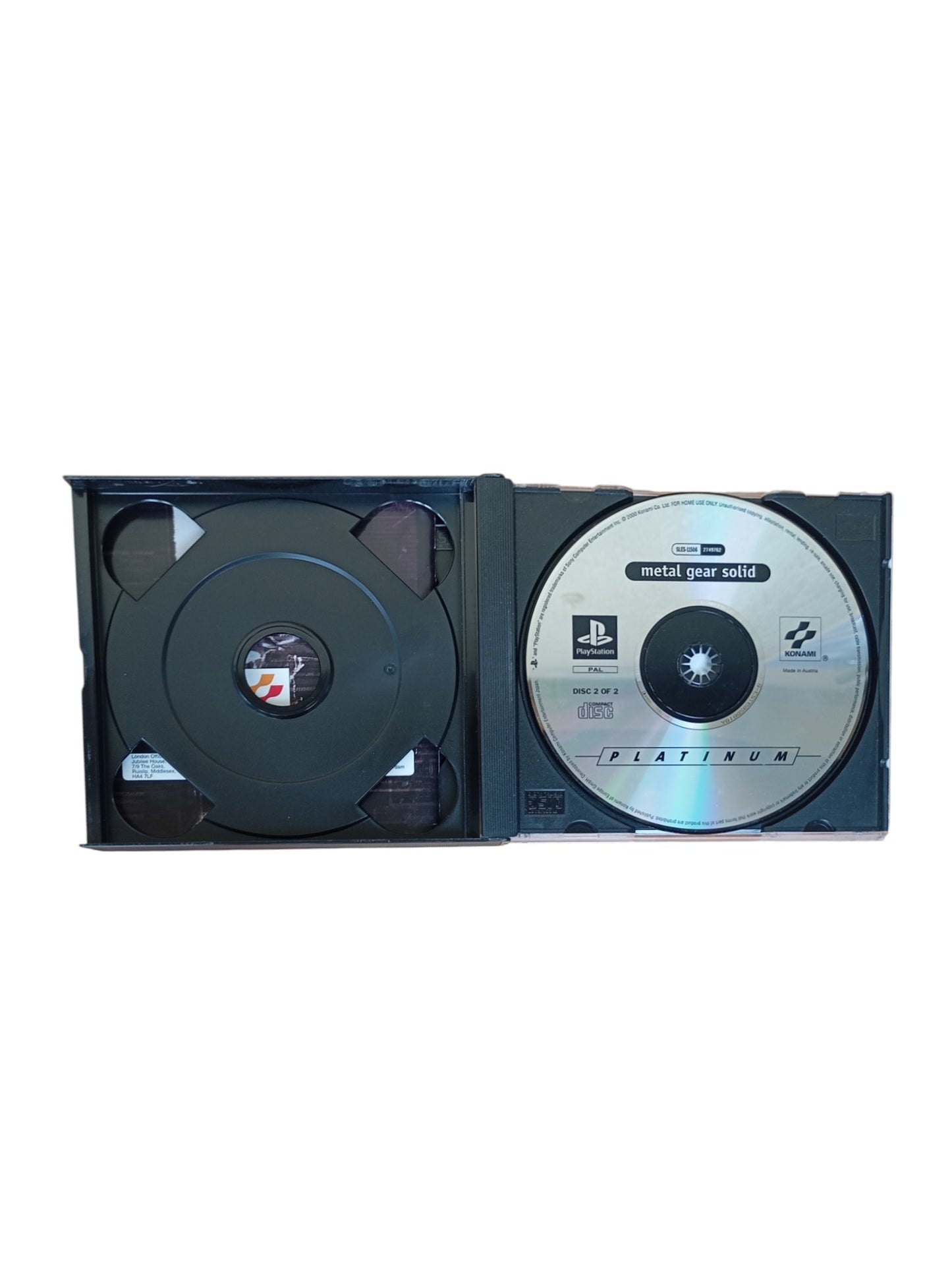 Metal Gear Solid Playstation 1 Platinum