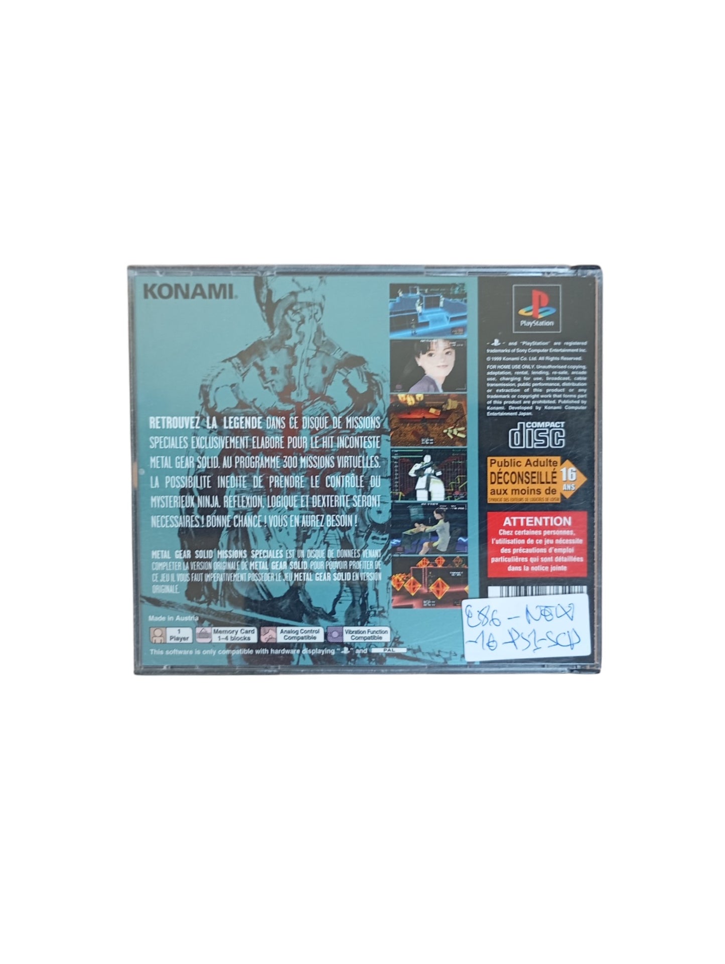 Metal Gear Solid Missions Speciale Playstation 1