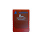 Carte mémoire Grise Playstation 2 rouge (PS2)