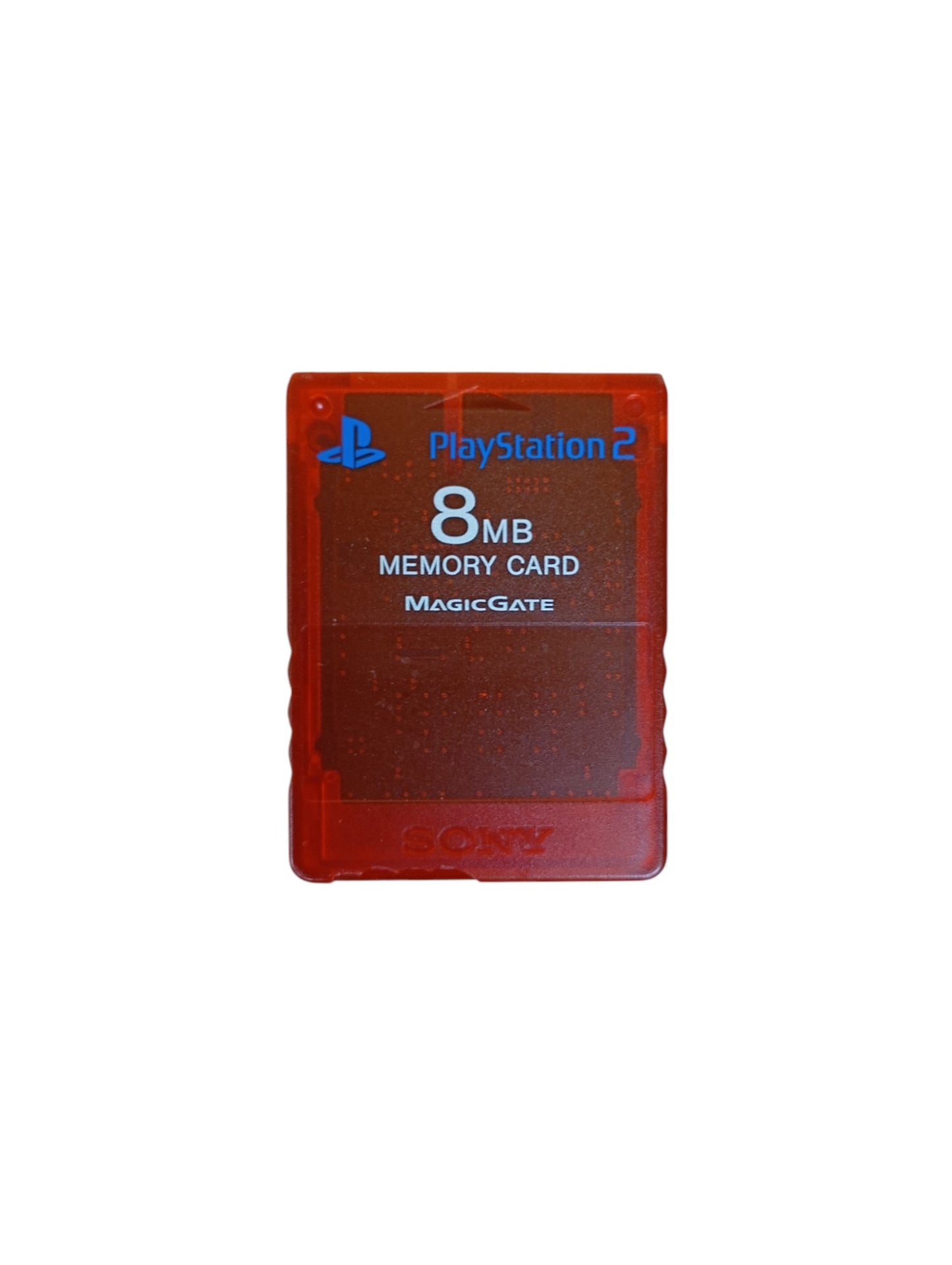 Carte mémoire Grise Playstation 2 rouge (PS2)
