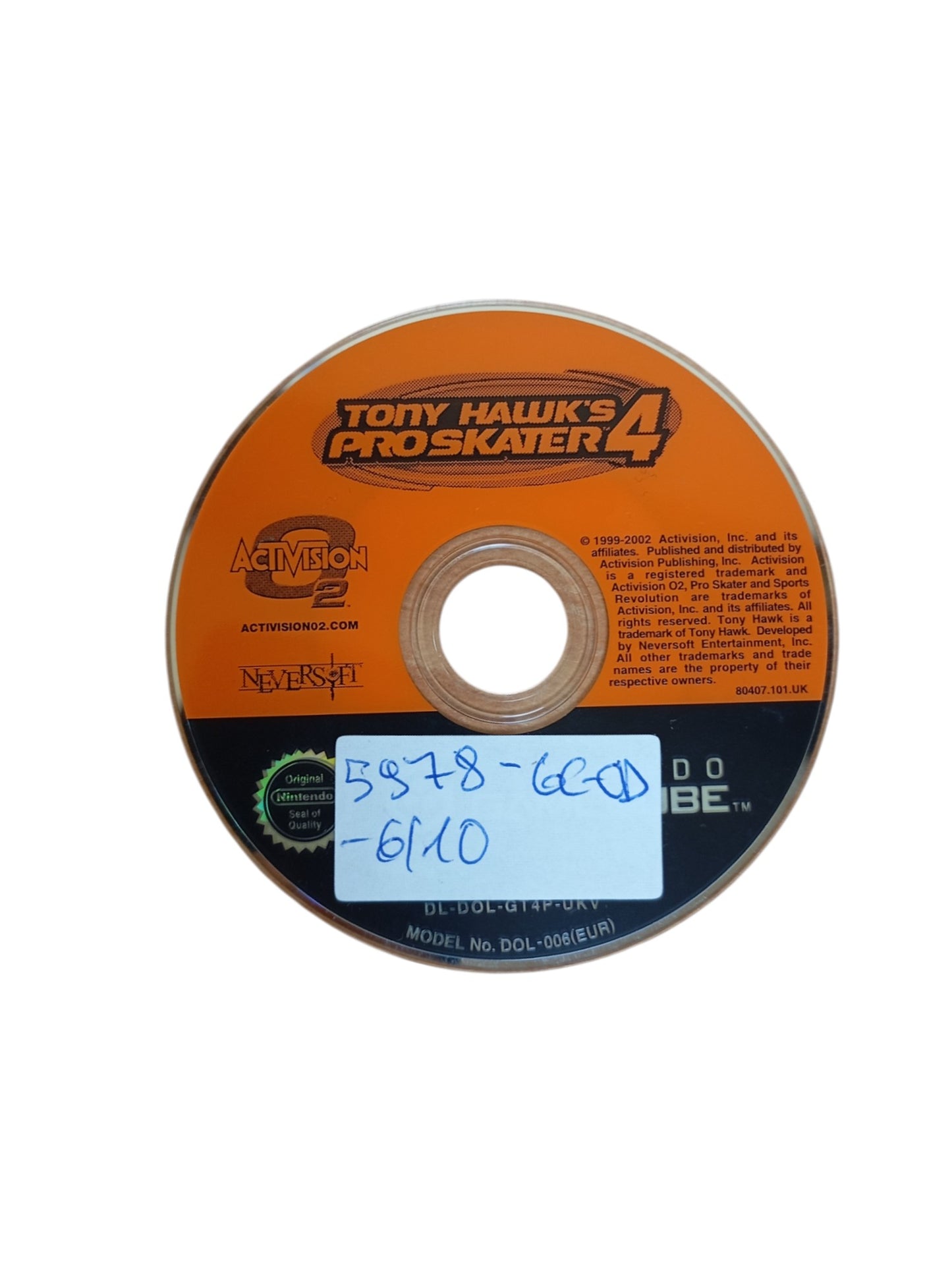CD Tony Hawk's Pro Skater 4 GameCube