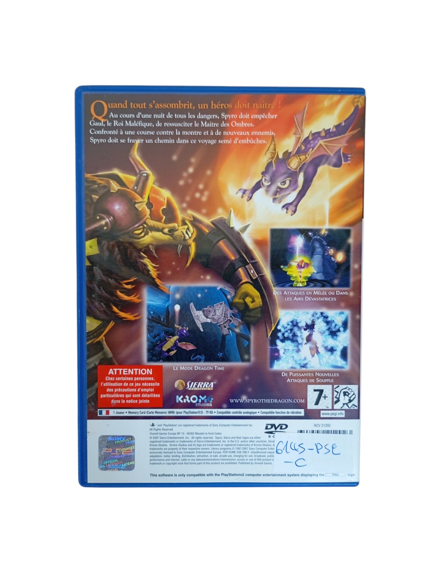 The Legend of Spyro : The Eternal Night Playstation 2 (PS2)