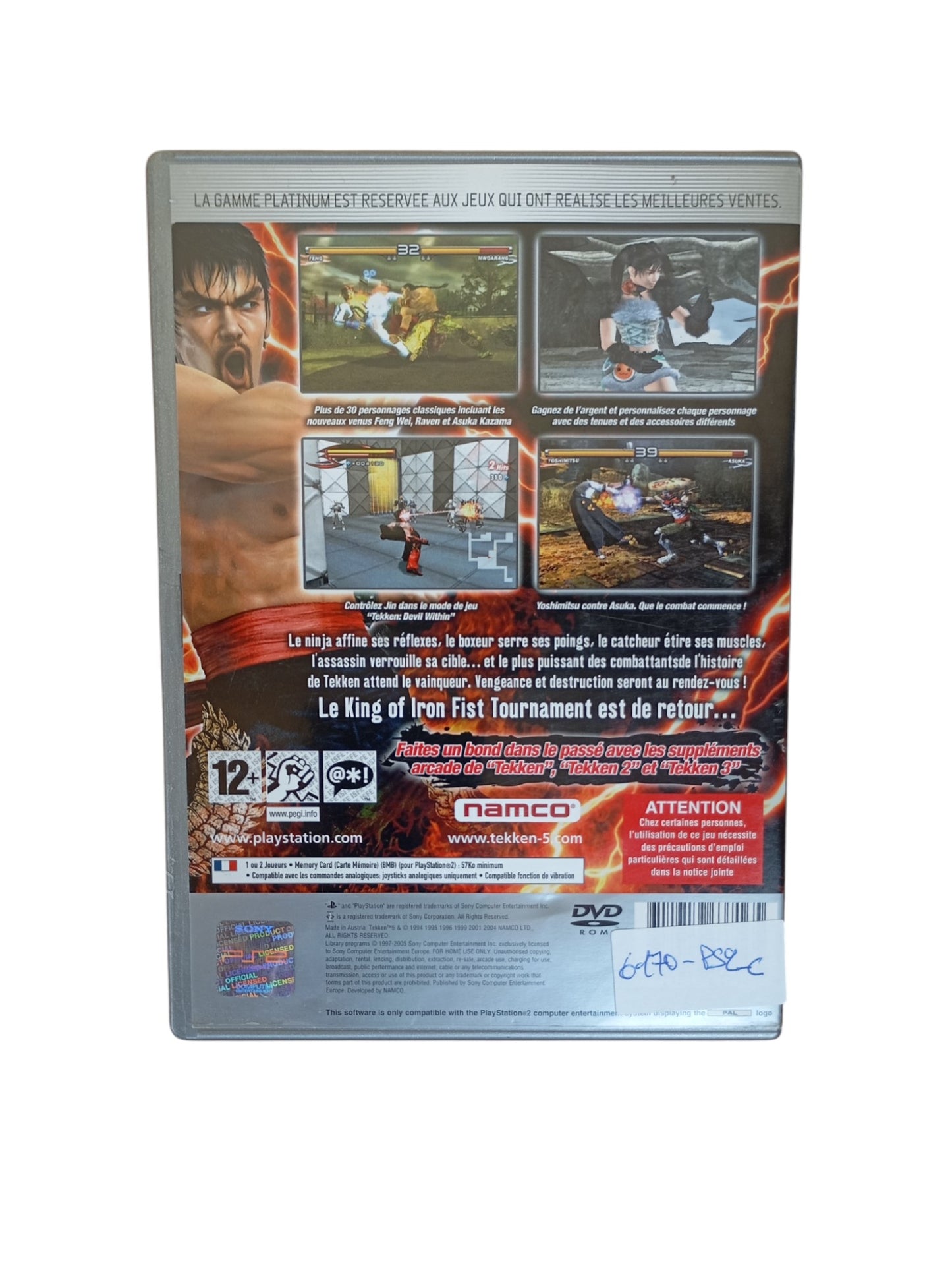 Tekken 5 Playstation 2 (PS2) Version Platinum