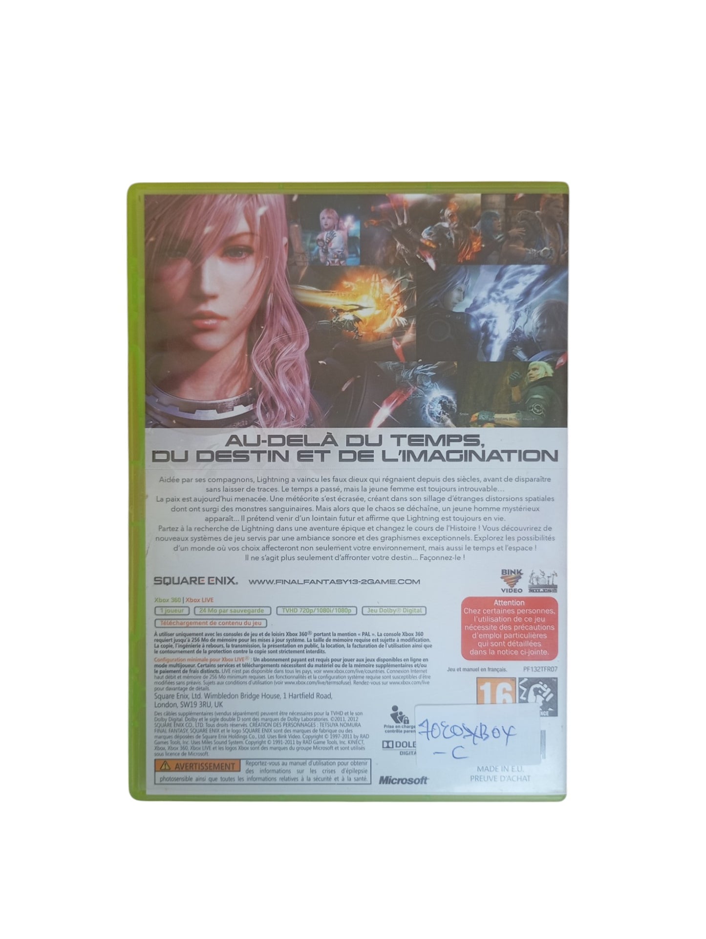 Final Fantasy XIII-2 Xbox 360