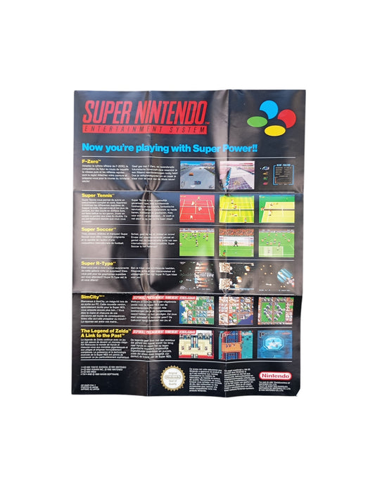Dépliant Jeu Super Nintendo (SNES)