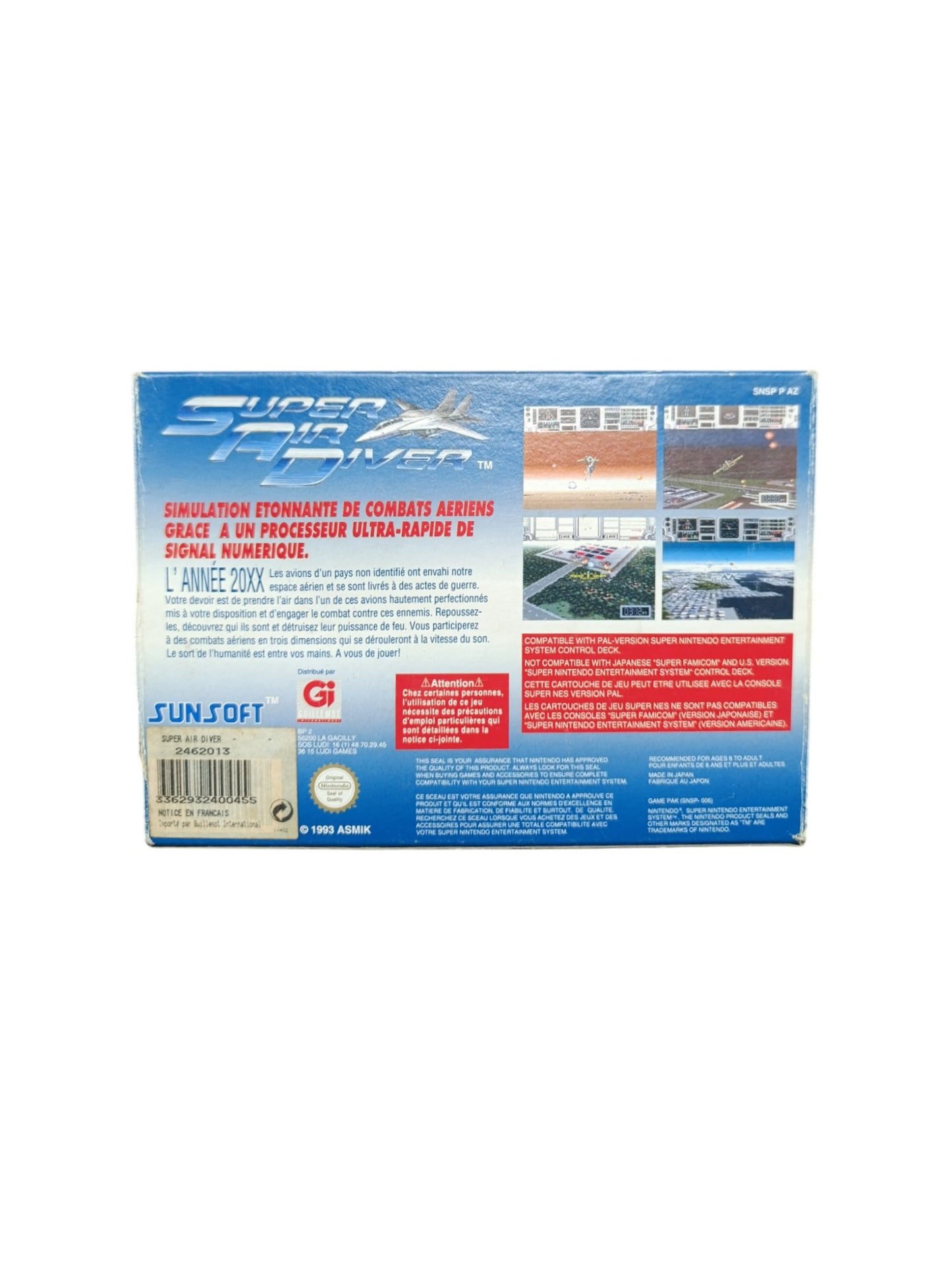 Super Air Driver Super NIntendo (SNES)