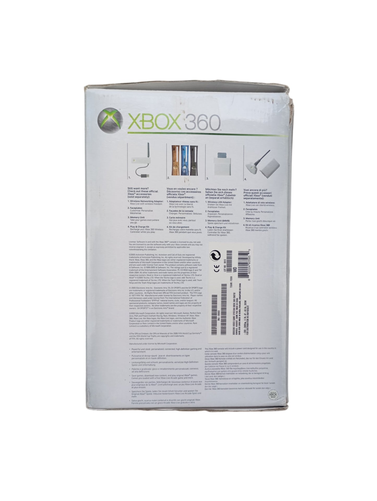 Console Xbox 360 en boîte