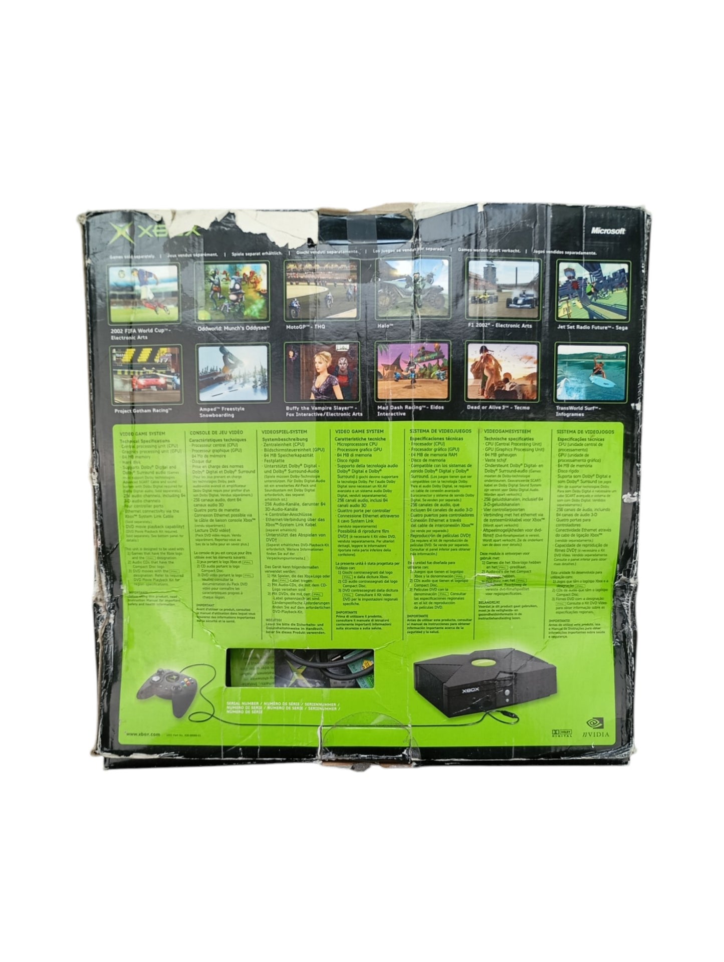 Console Xbox 1ere génération en boîte