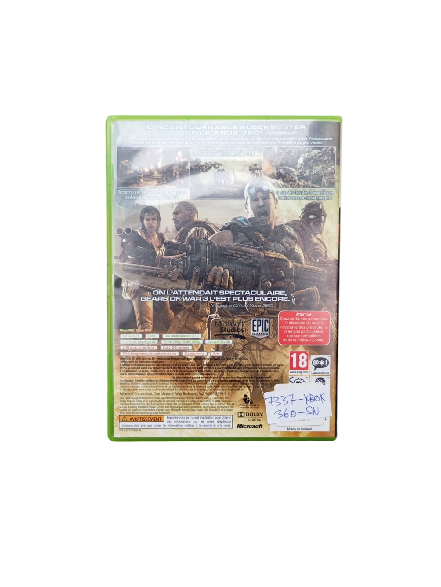 Gears of War 3 Xbox 360