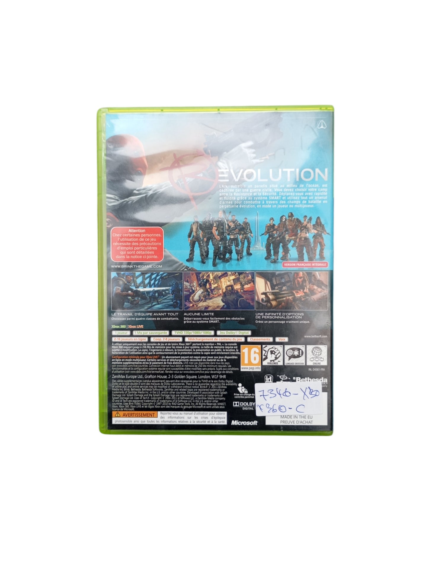 Brink Xbox 360