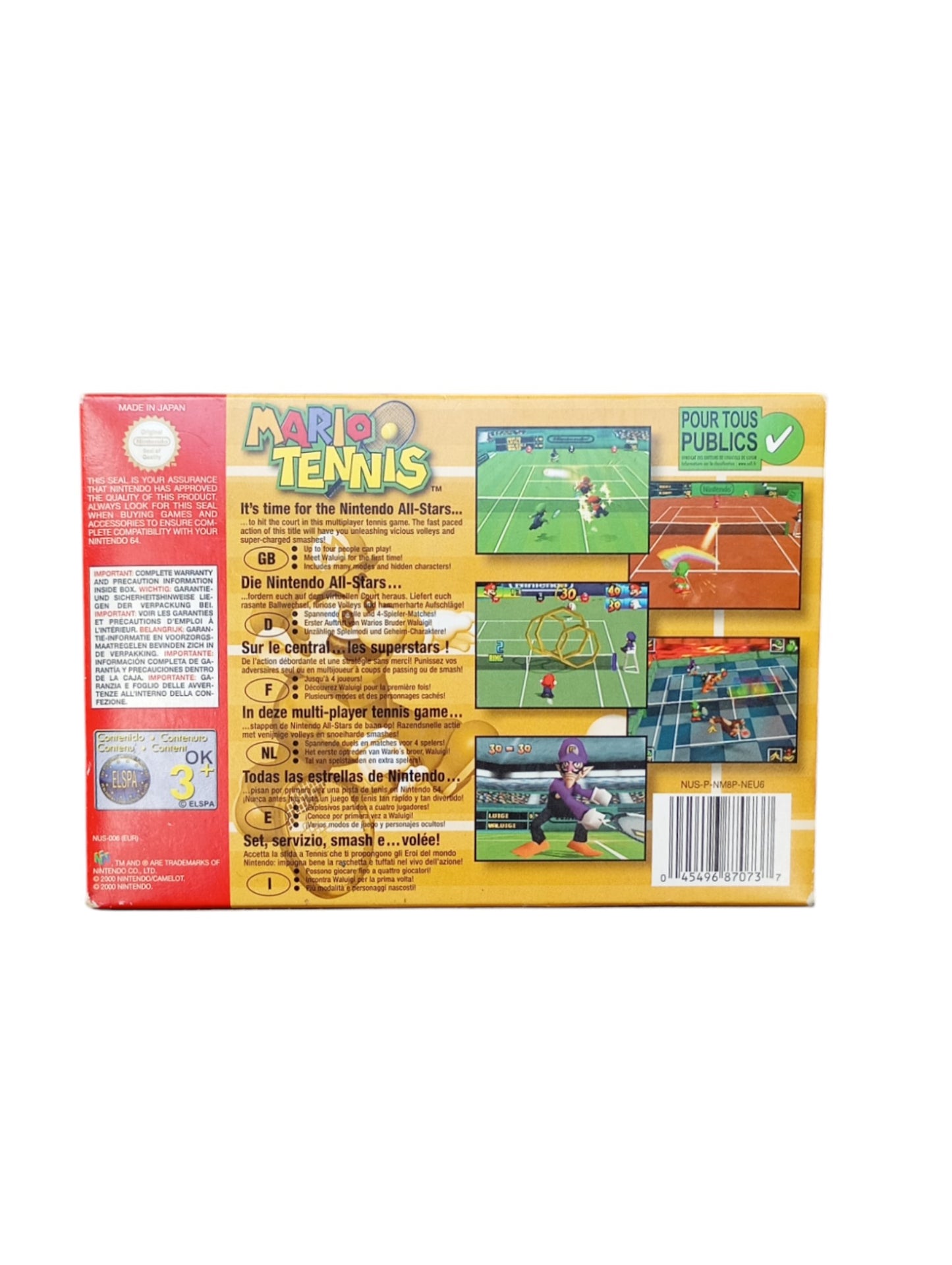 Mario Tennis Nintendo 64 (N64)