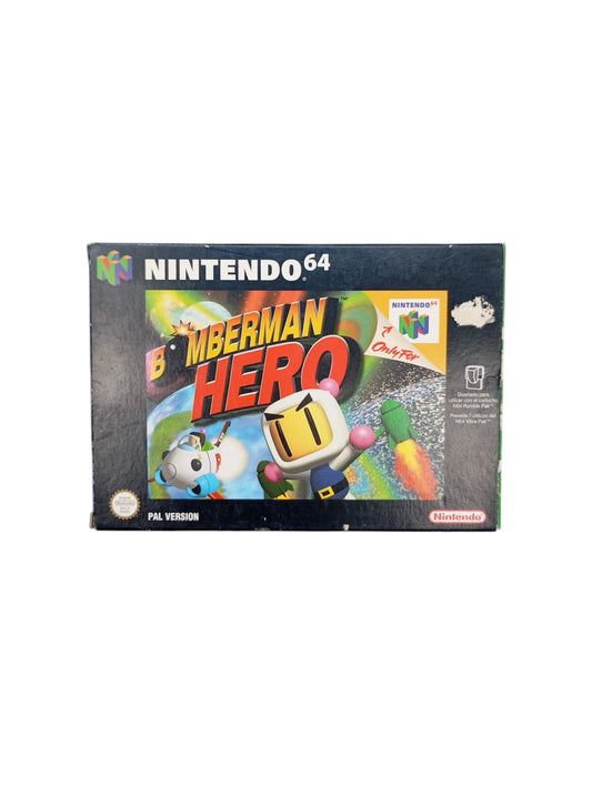 Bomberman Hero Nintendo 64 (N64) en boîte ESP