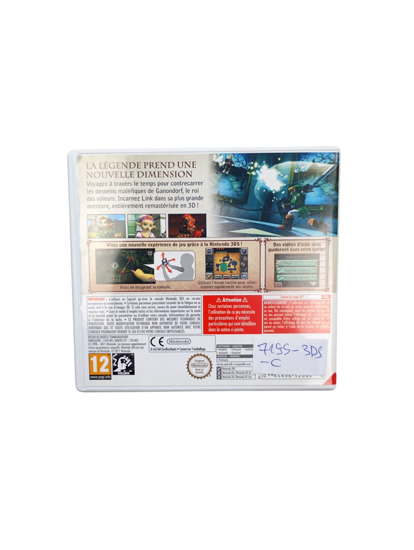 The Legend of Zelda : Ocarina of Time 3D Nintendo 3DS