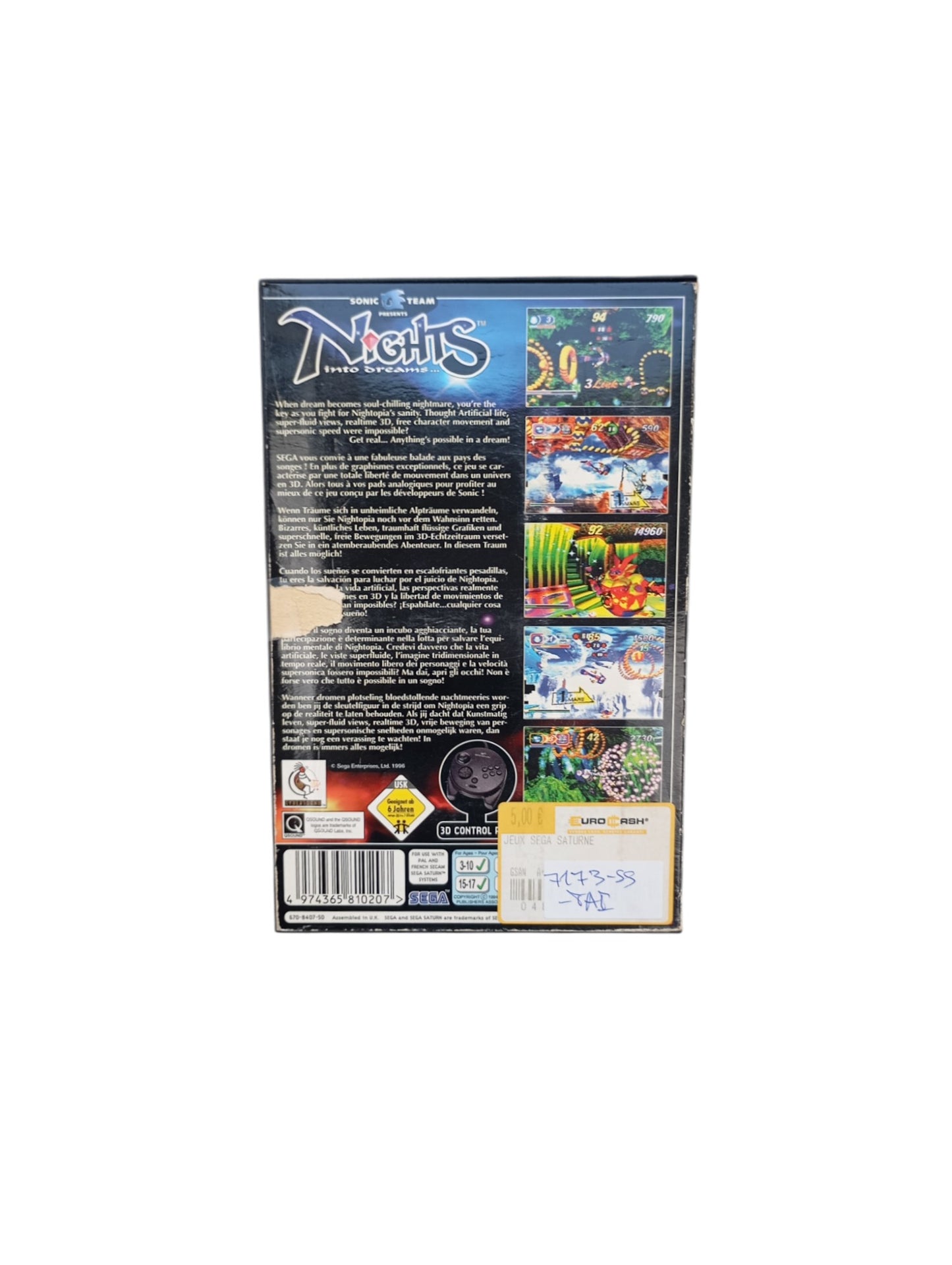 Nights : Into Dreams Sega Saturn