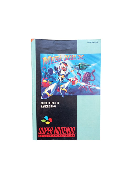 Notice Mega Man X Super Nintendo (SNES)