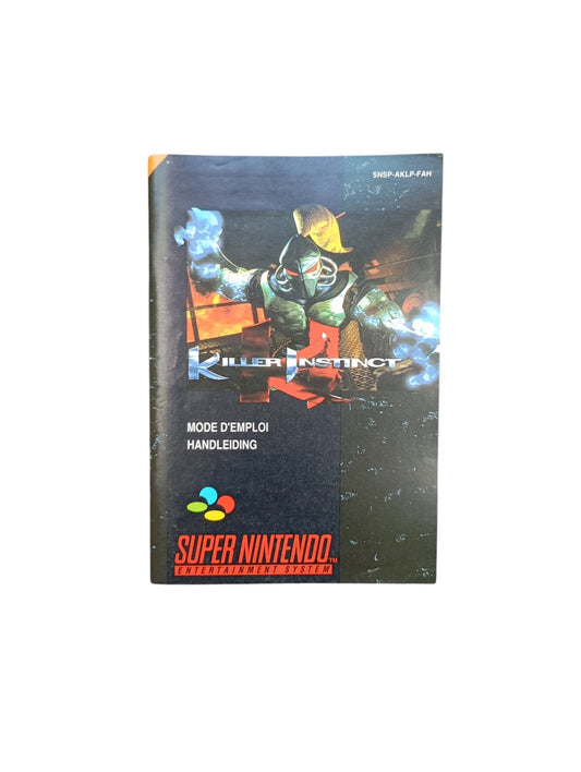Notice Officielle Killer Instinct – Super Nintendo (SNES)
