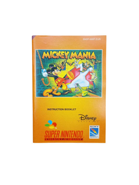 Notice MIckey Mania Super Nintendo (SNES)