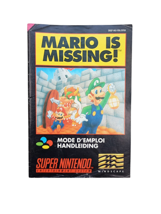 Notice Mario is Missing Super Nintendo (SNES)
