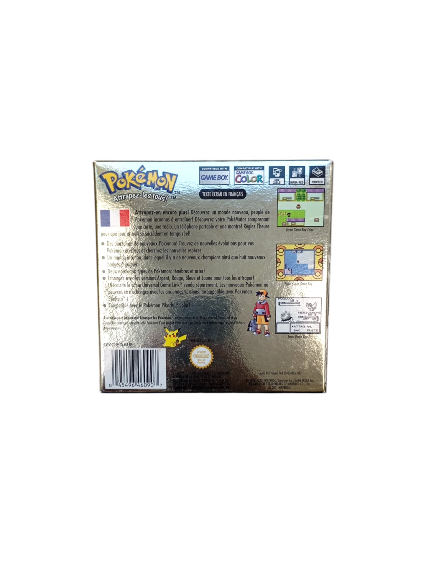 Pokémon Or Game Boy Color en boîte