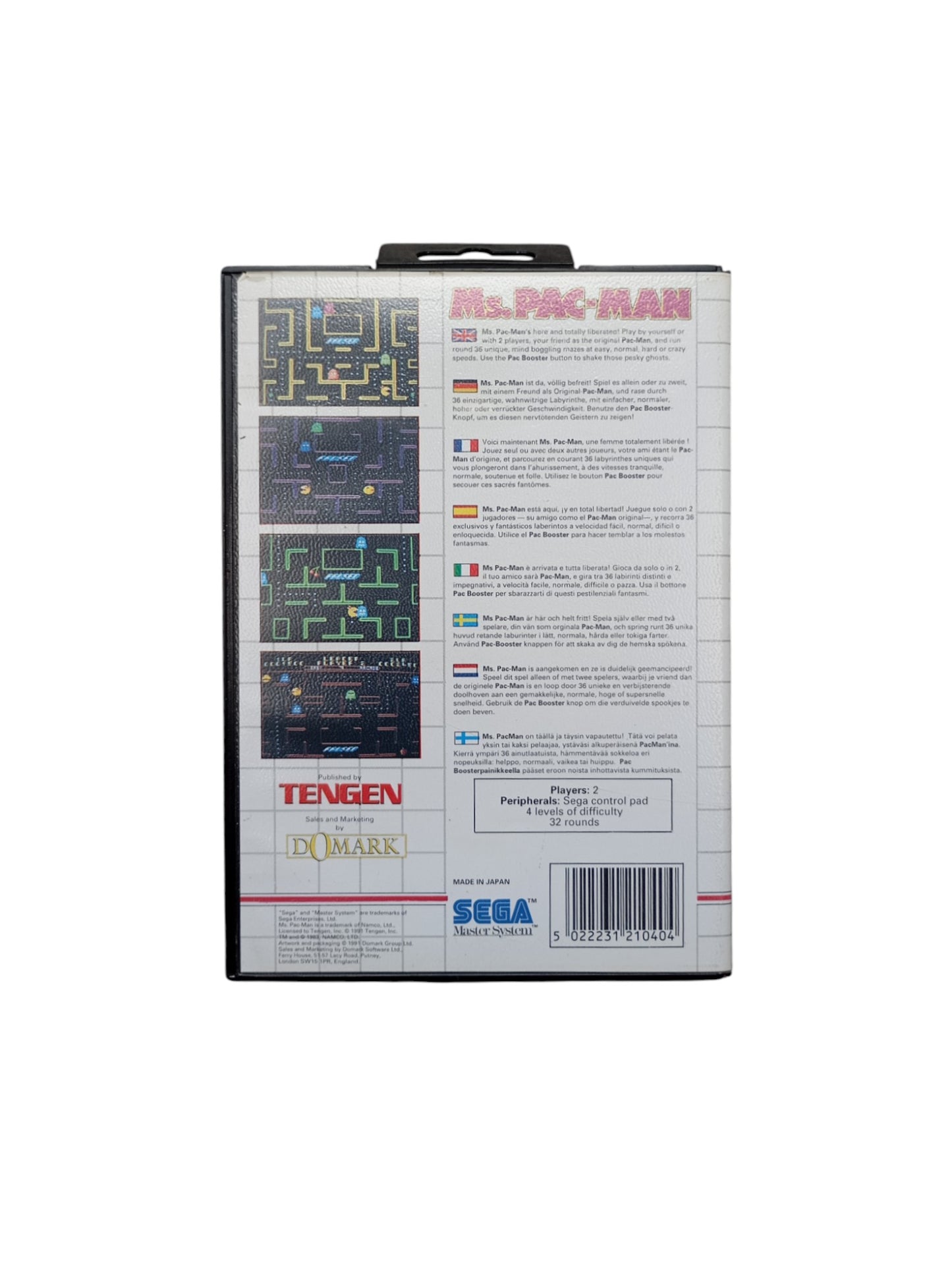 Ms Pac Man Master System