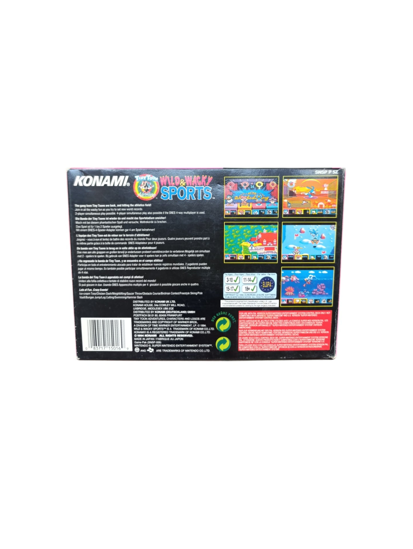 Wild Wacky Sports Super Nintendo (SNES)