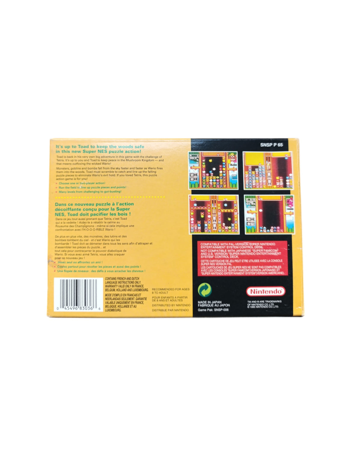 Wario's Woods Super Nintendo (SNES)