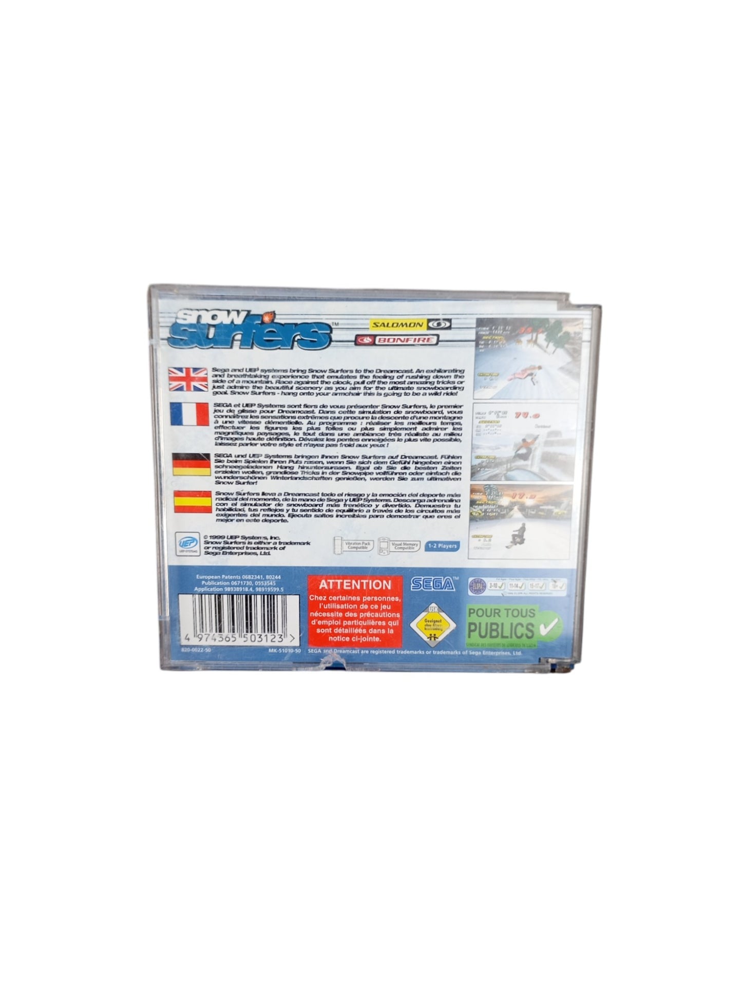 Snow Surfers – Sega Dreamcast (complet)