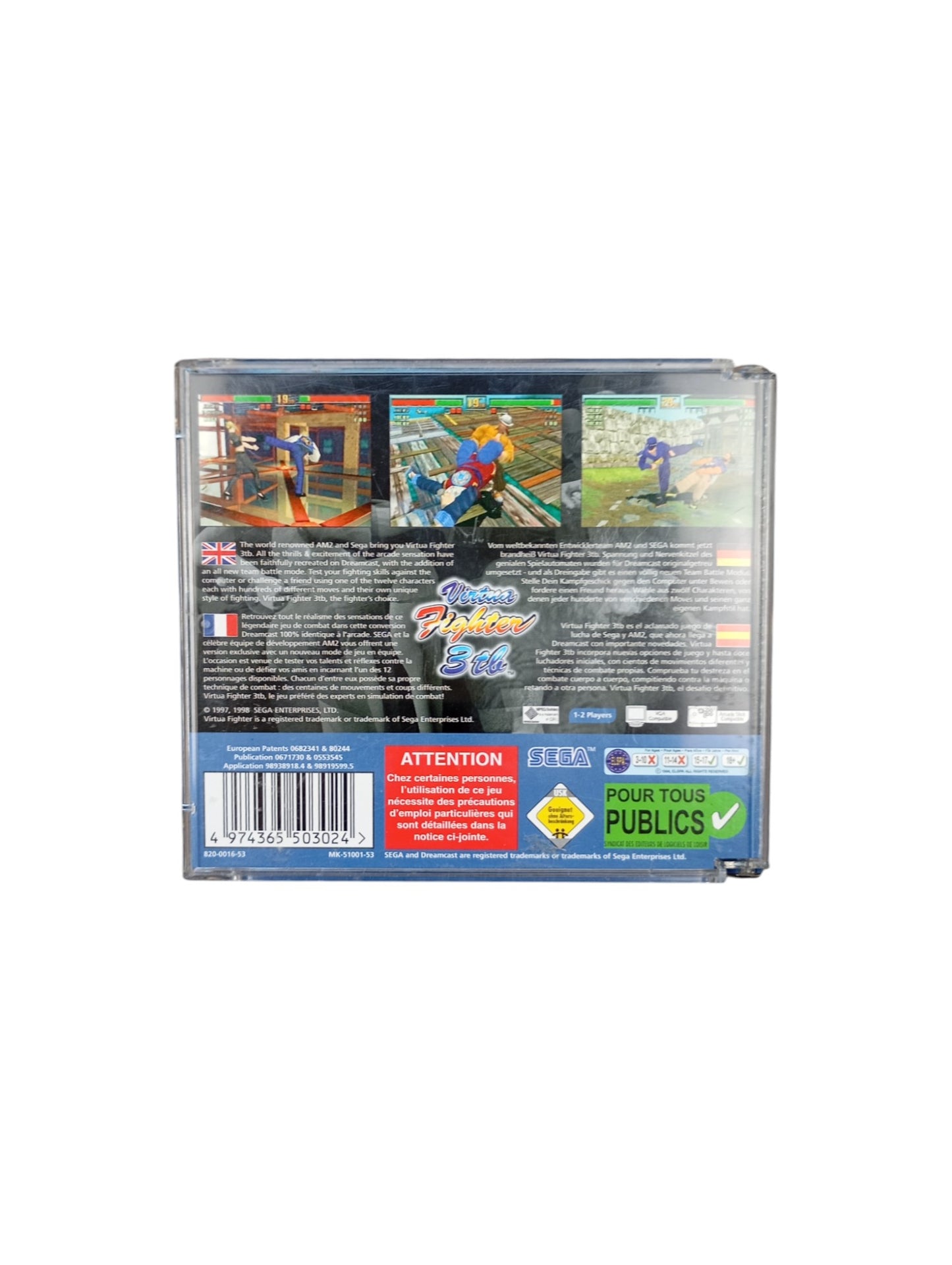 Virtua Fighter 3tb – Sega Dreamcast (complet)