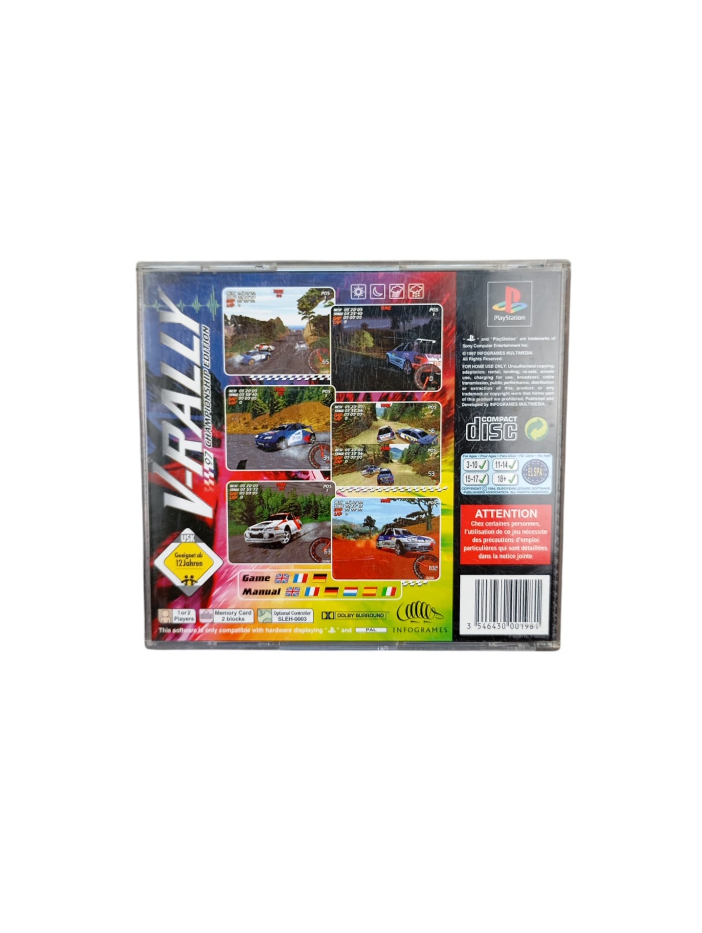 V-rally Playstation 1 (PS1)