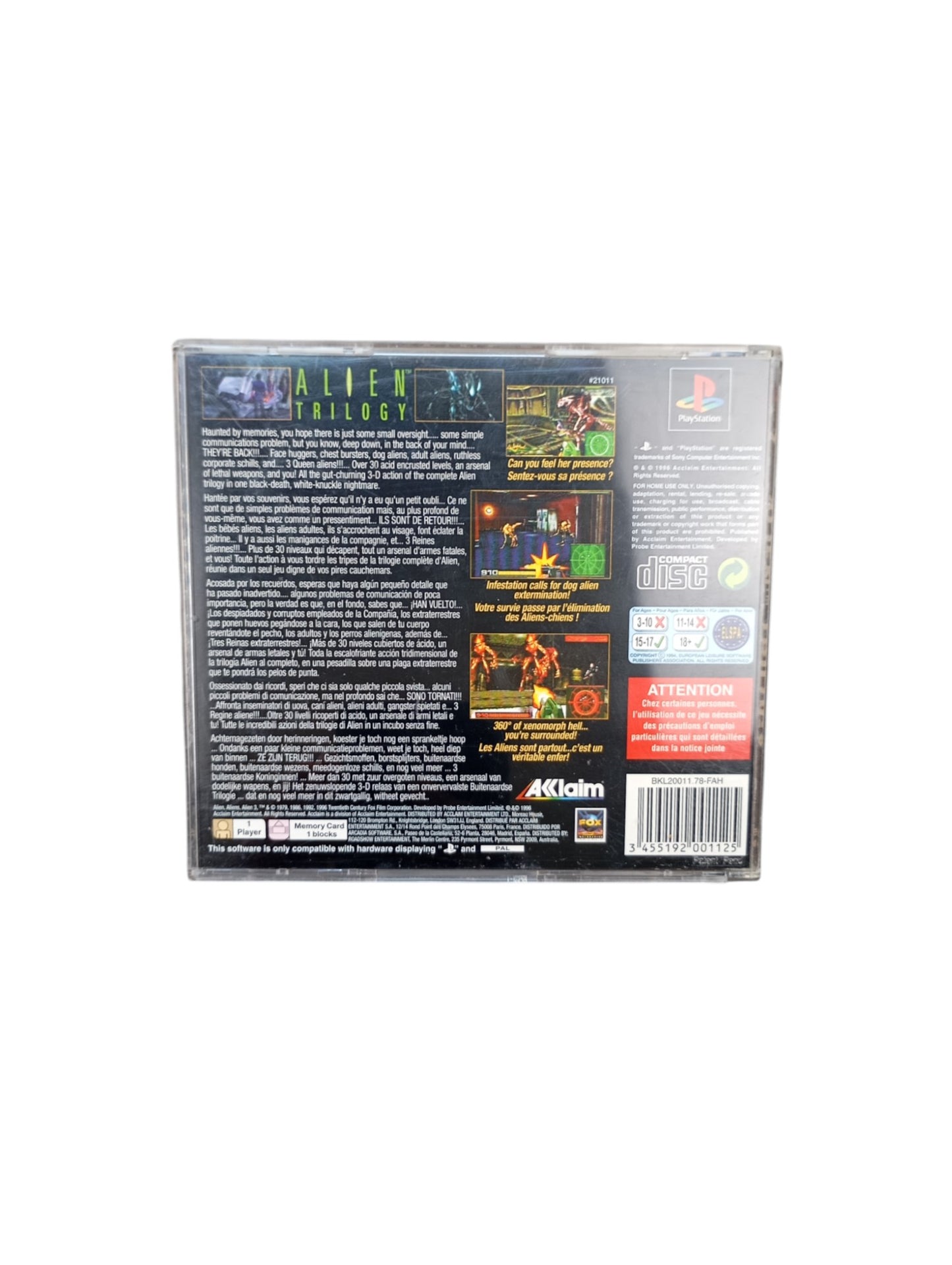 Alien Trilogy Playstation 1 (PS1)