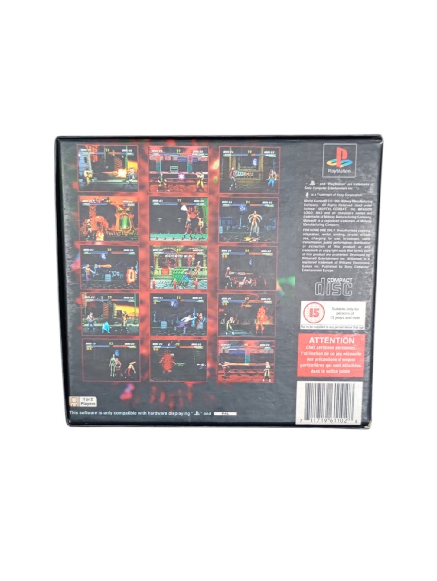 Mortal Kombat 3 PlayStation 1 (PS1) complet