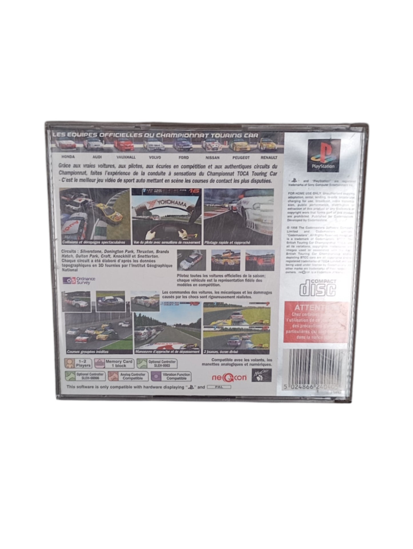 Touring Car Championship – PlayStation 1 Platinum complet