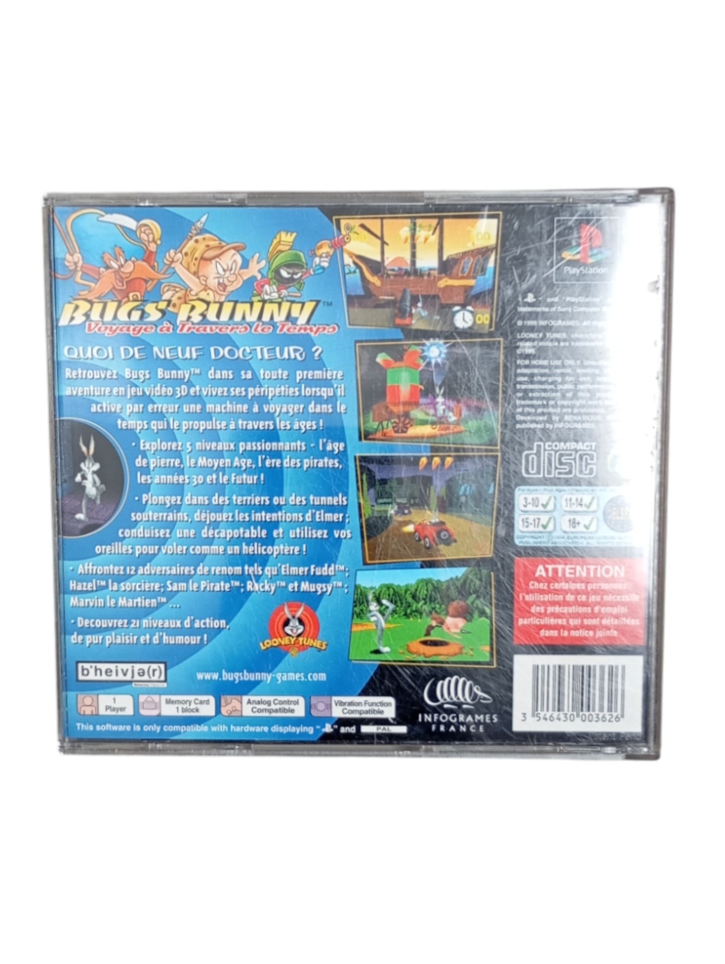 Bugs Bunny : Voyage à Travers le Temps – PlayStation 1 complet