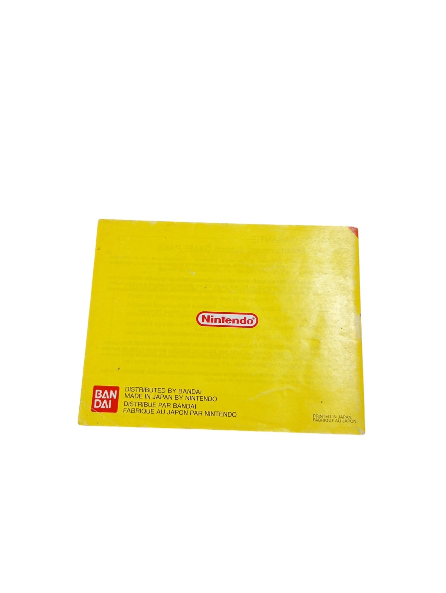 Notice Burai Fighter – Nintendo NES