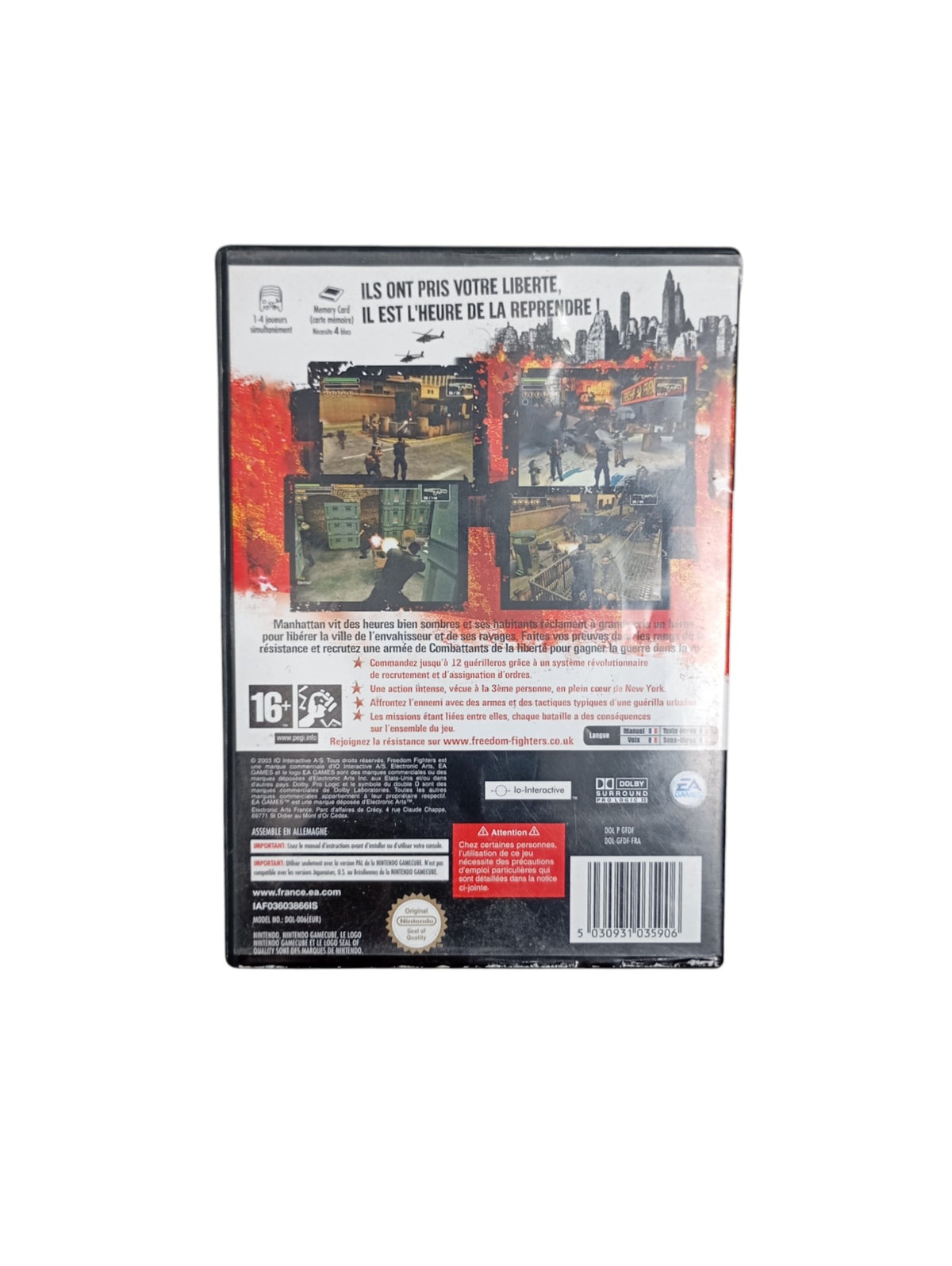 Freedom Fighters GameCube complet