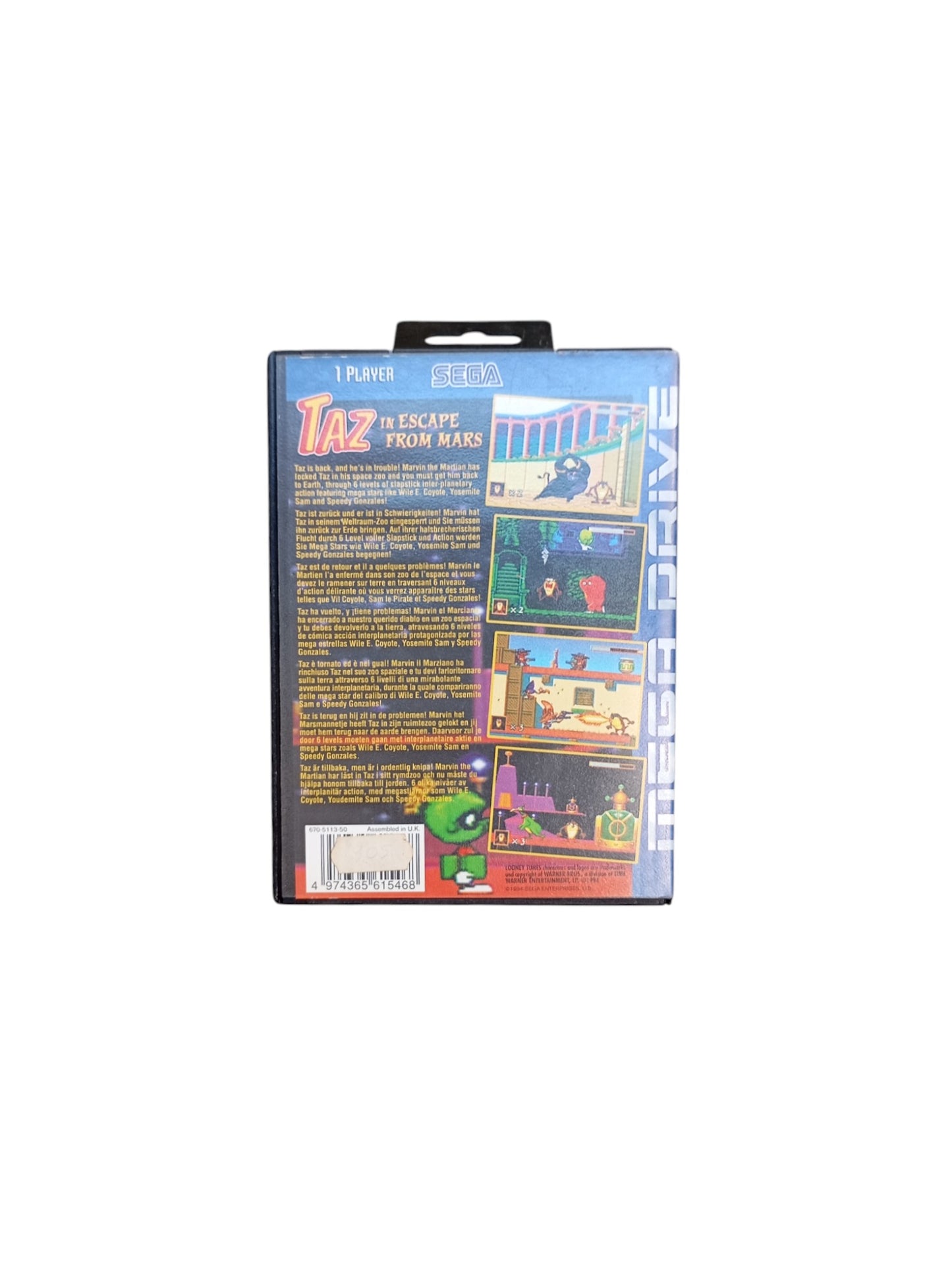 Taz in Escape from Mars – Sega Mega Drive