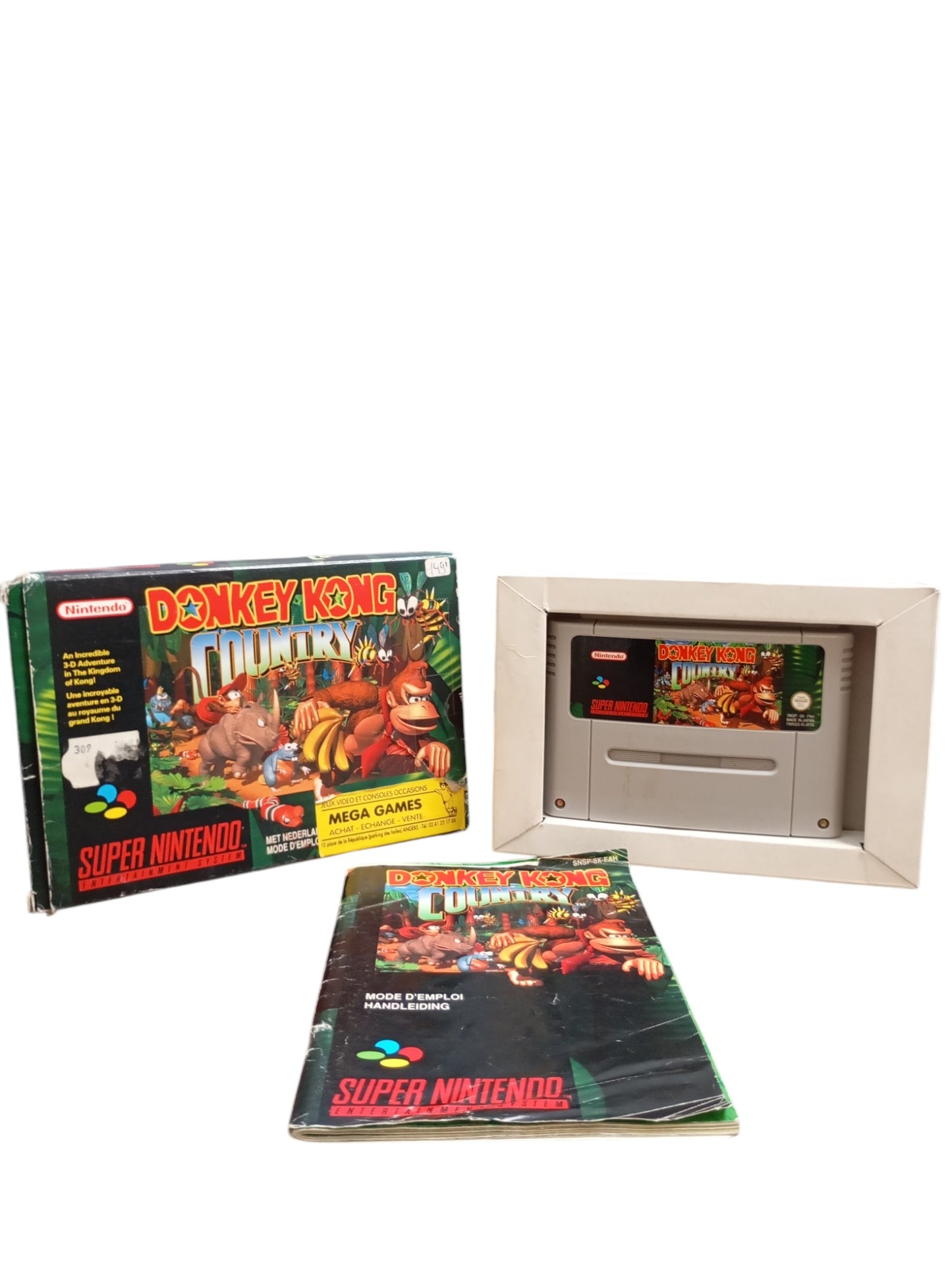 Donkey Kong Country en boîte (SNES)