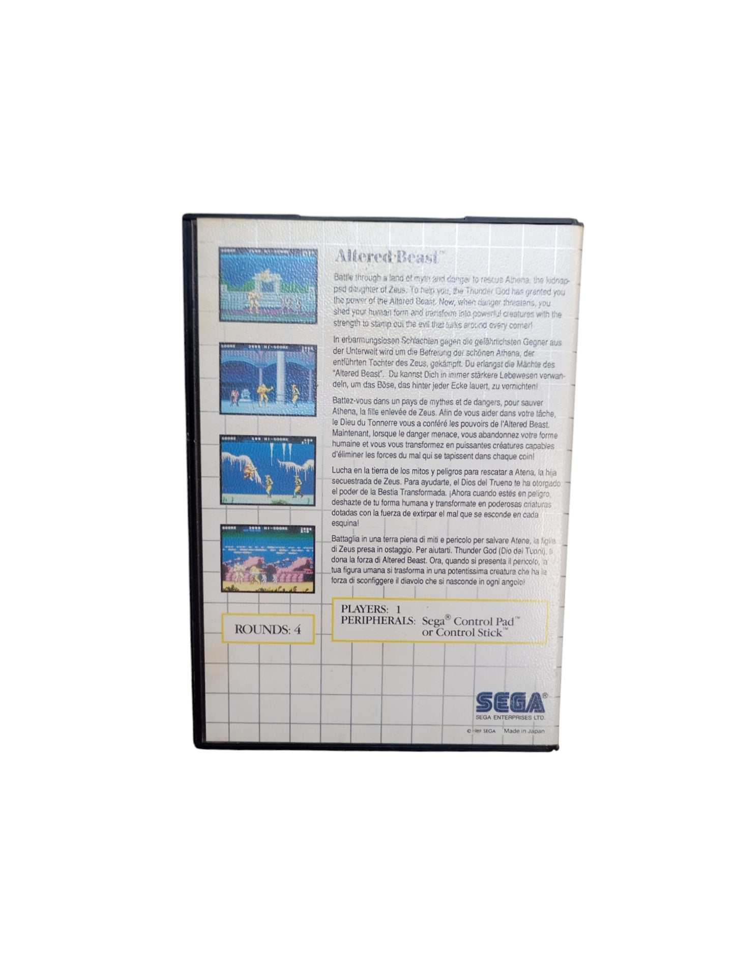 Altered Beast – Sega Master System (sans notice)