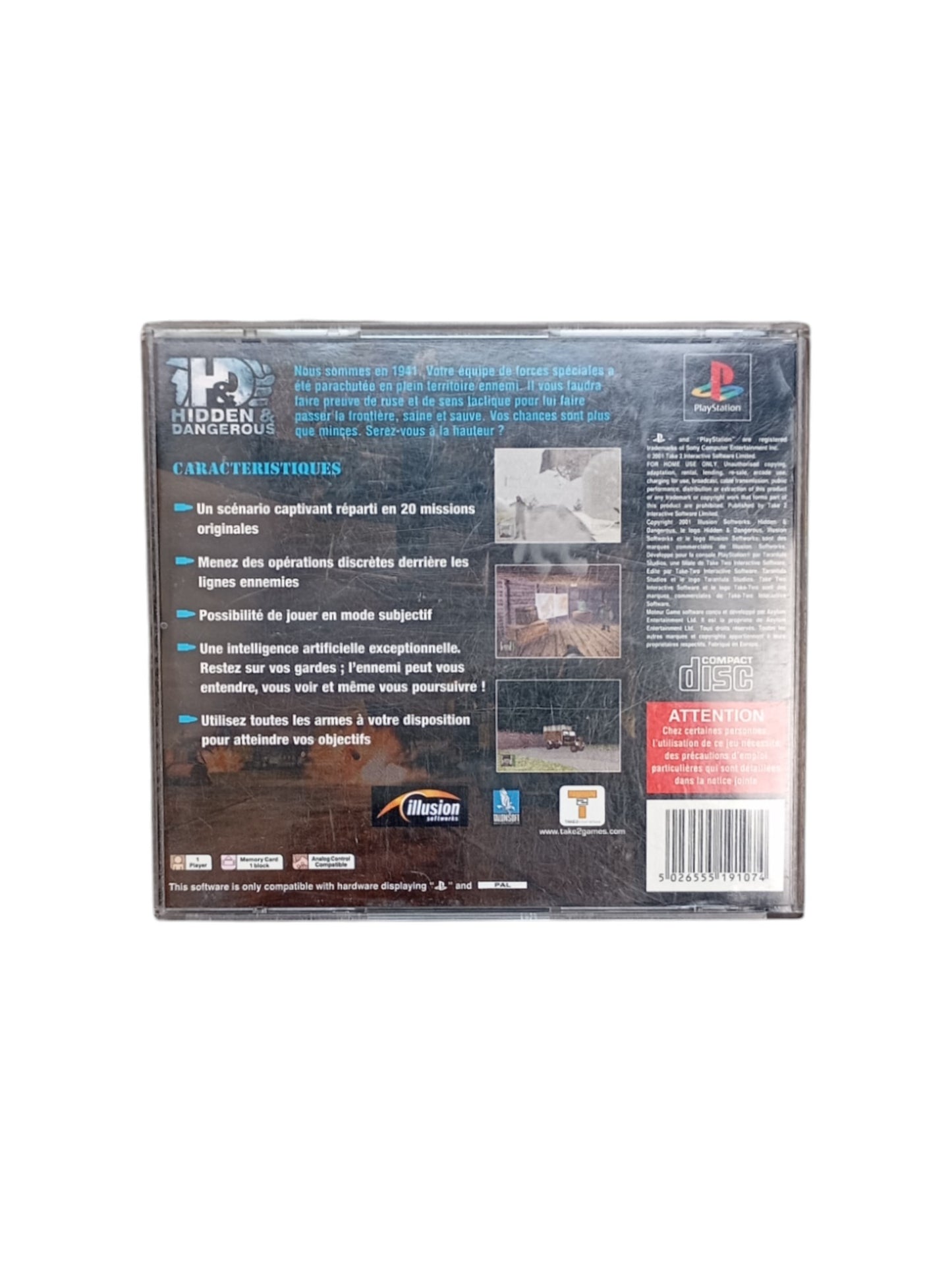 Hidden & Dangerous – PlayStation 1 (complet)