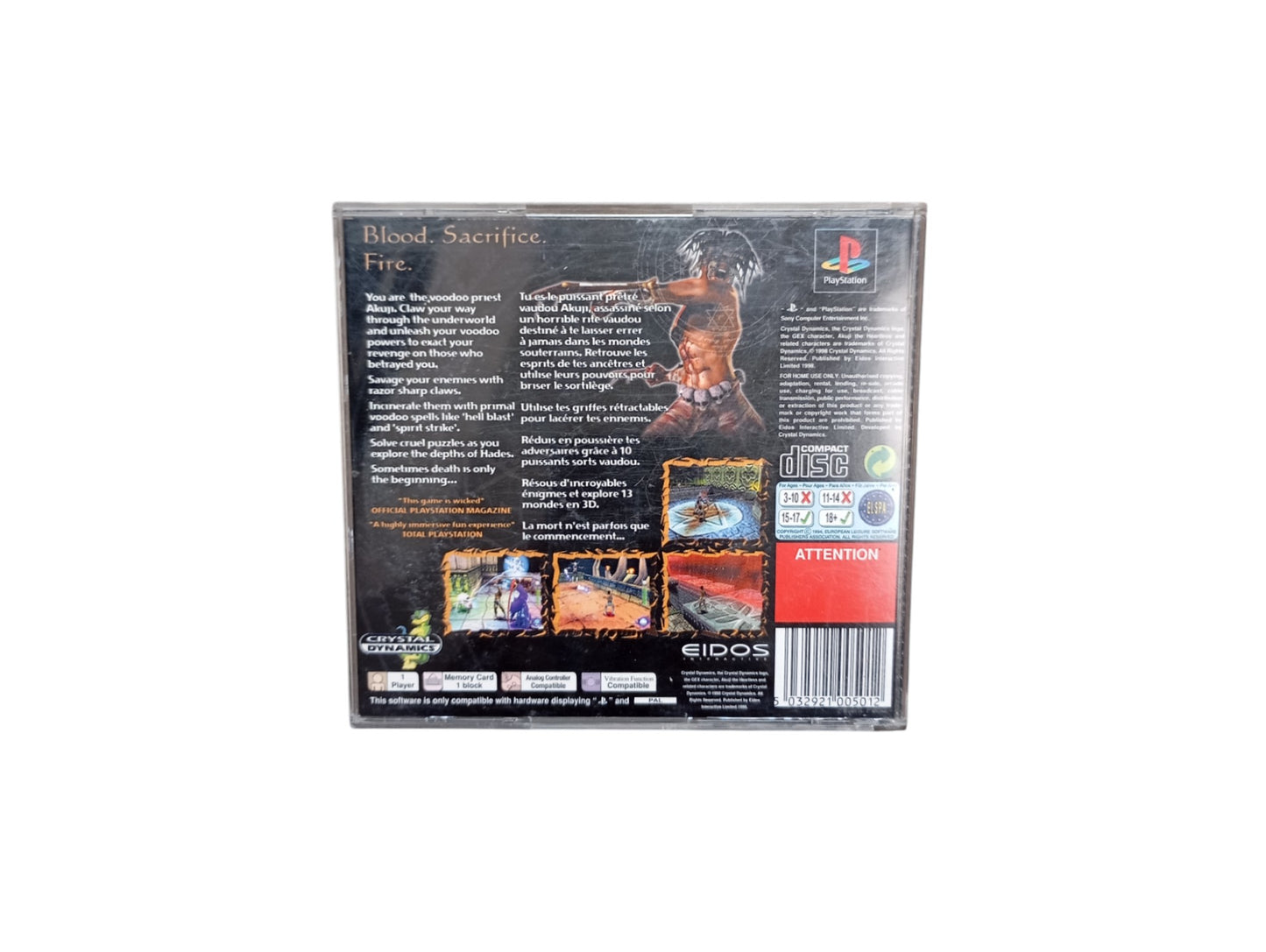 Akuji PlayStation 1 (complet)