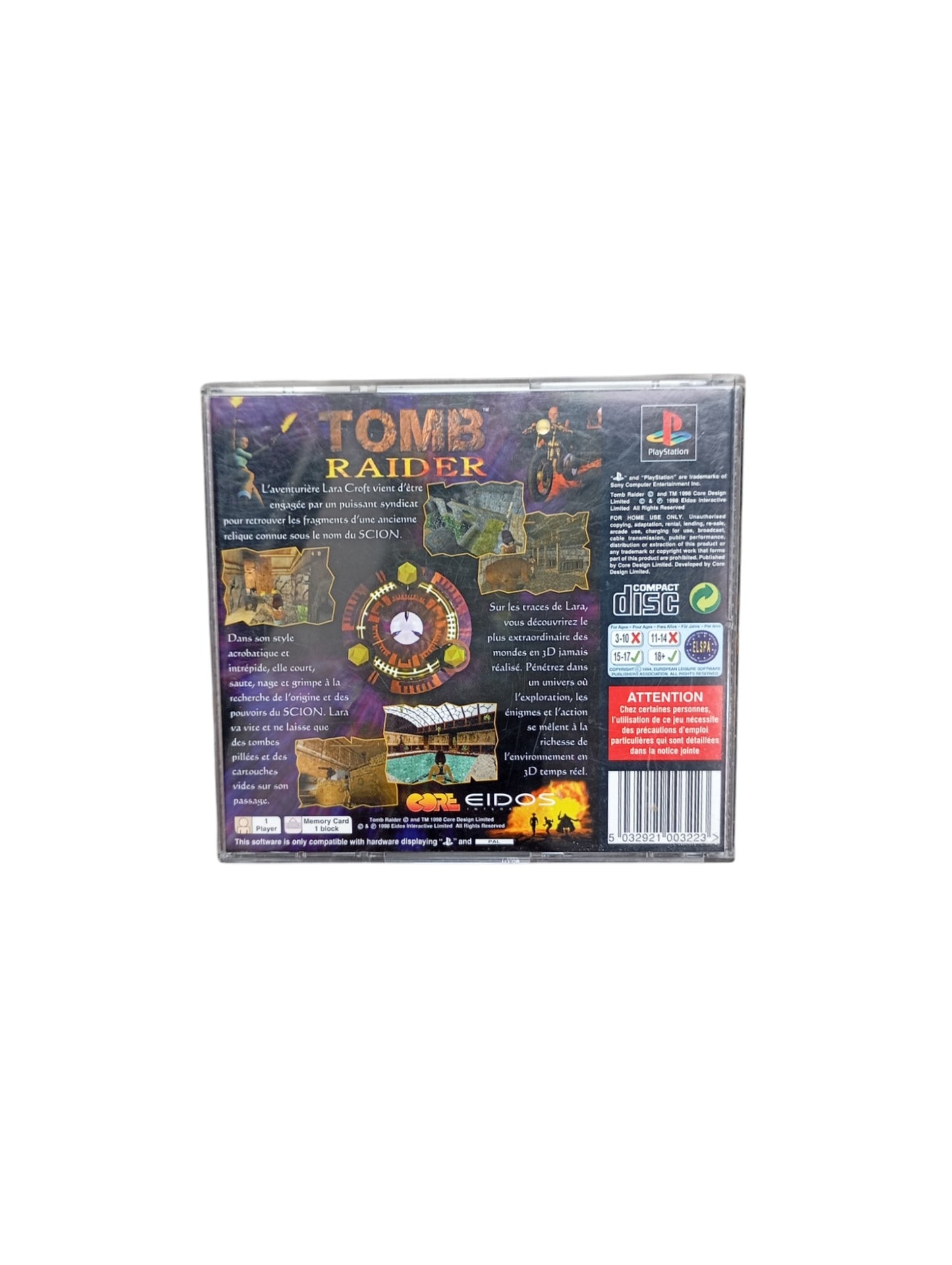 Tomb Raider – PlayStation 1 Platinum (complet)