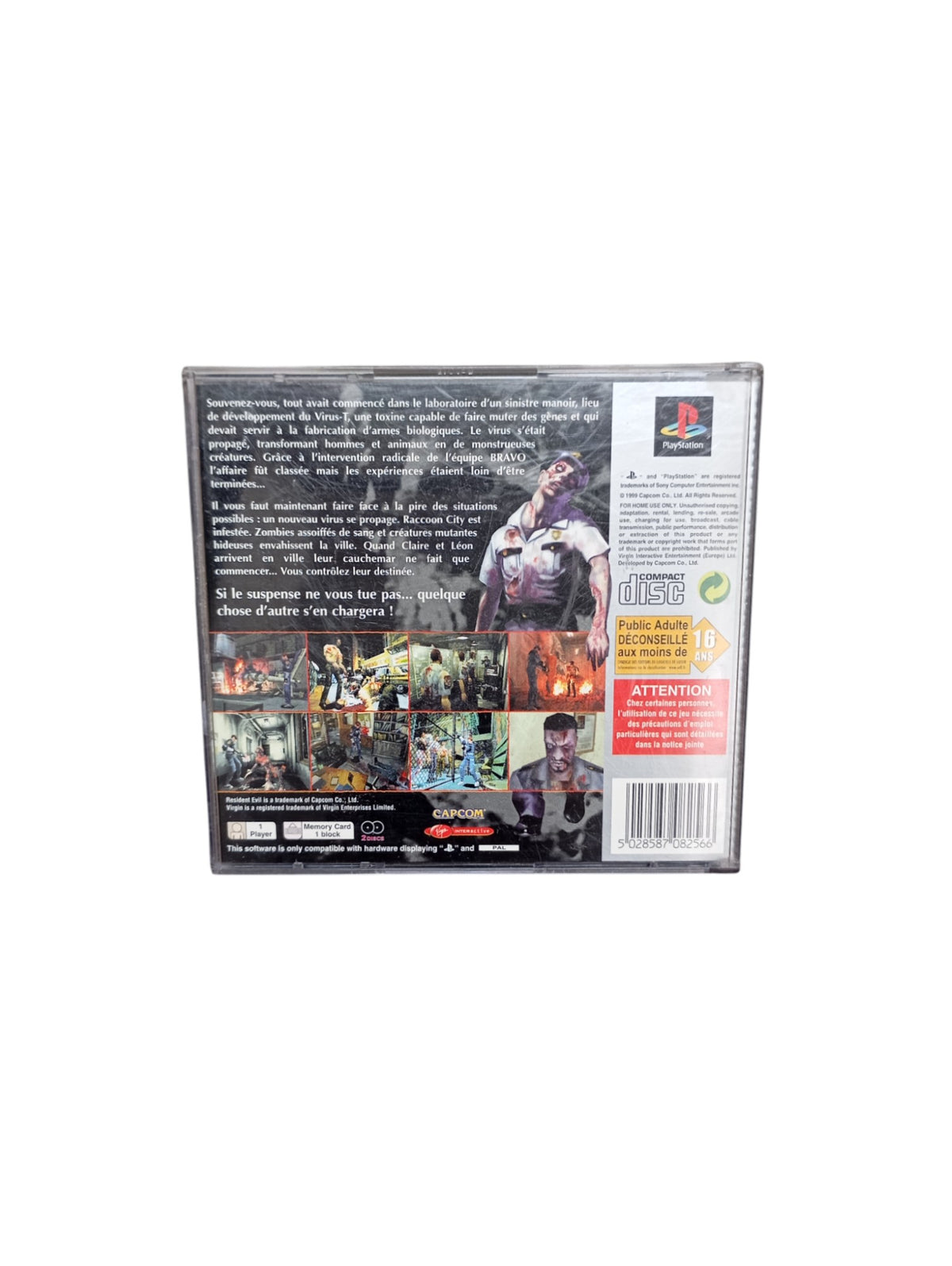 Resident Evil 2 – PlayStation 1 (PS1) – Version Platinum