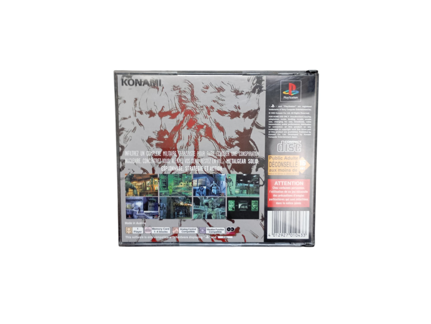Metal Gear Solid Tactical Espionage Action Playstation 1 (PS1)