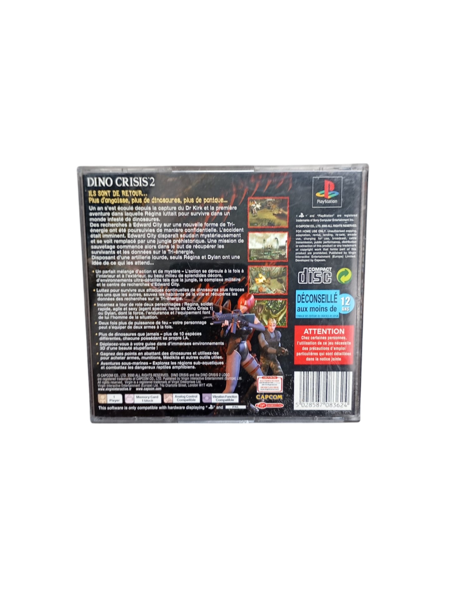 Dino Crisis 2 – PlayStation 1 (PS1) Complet