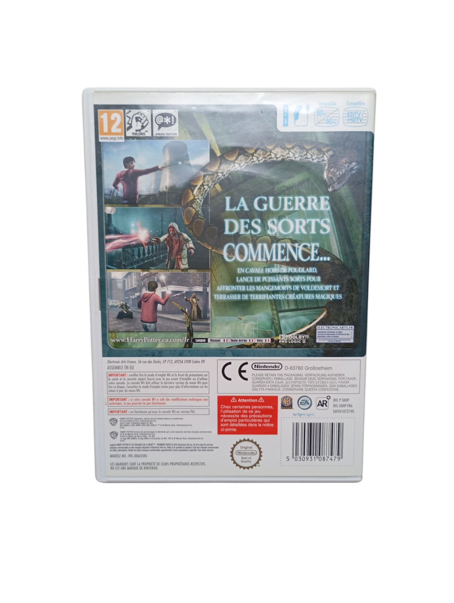 Harry Potter et les Reliques de la Mort – Partie 1 – Nintendo Wii (Complet)