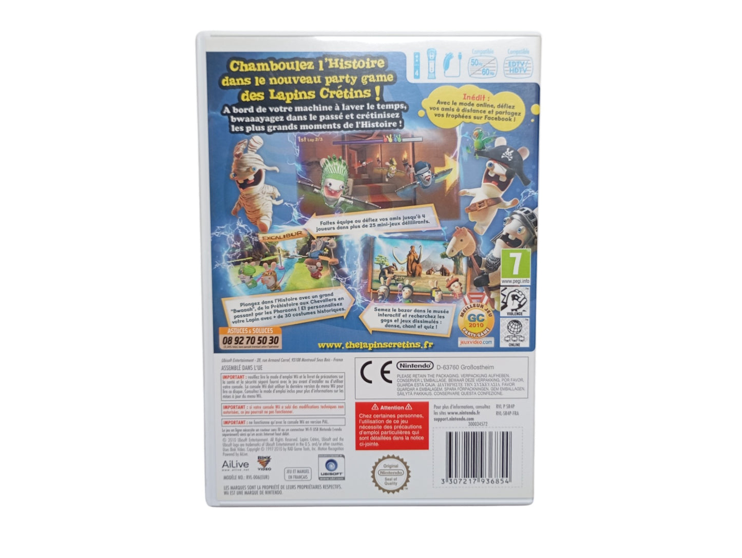 The Lapins Crétins : Retour vers le Passé – Nintendo Wii (Complet)