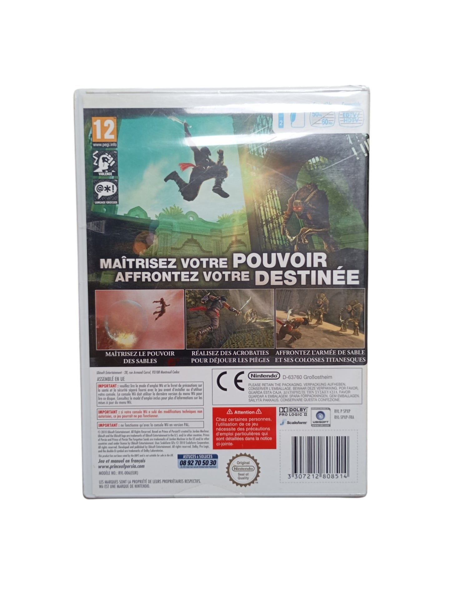 Prince of Persia : Les Sables Oubliés – Nintendo Wii (Complet) neuf