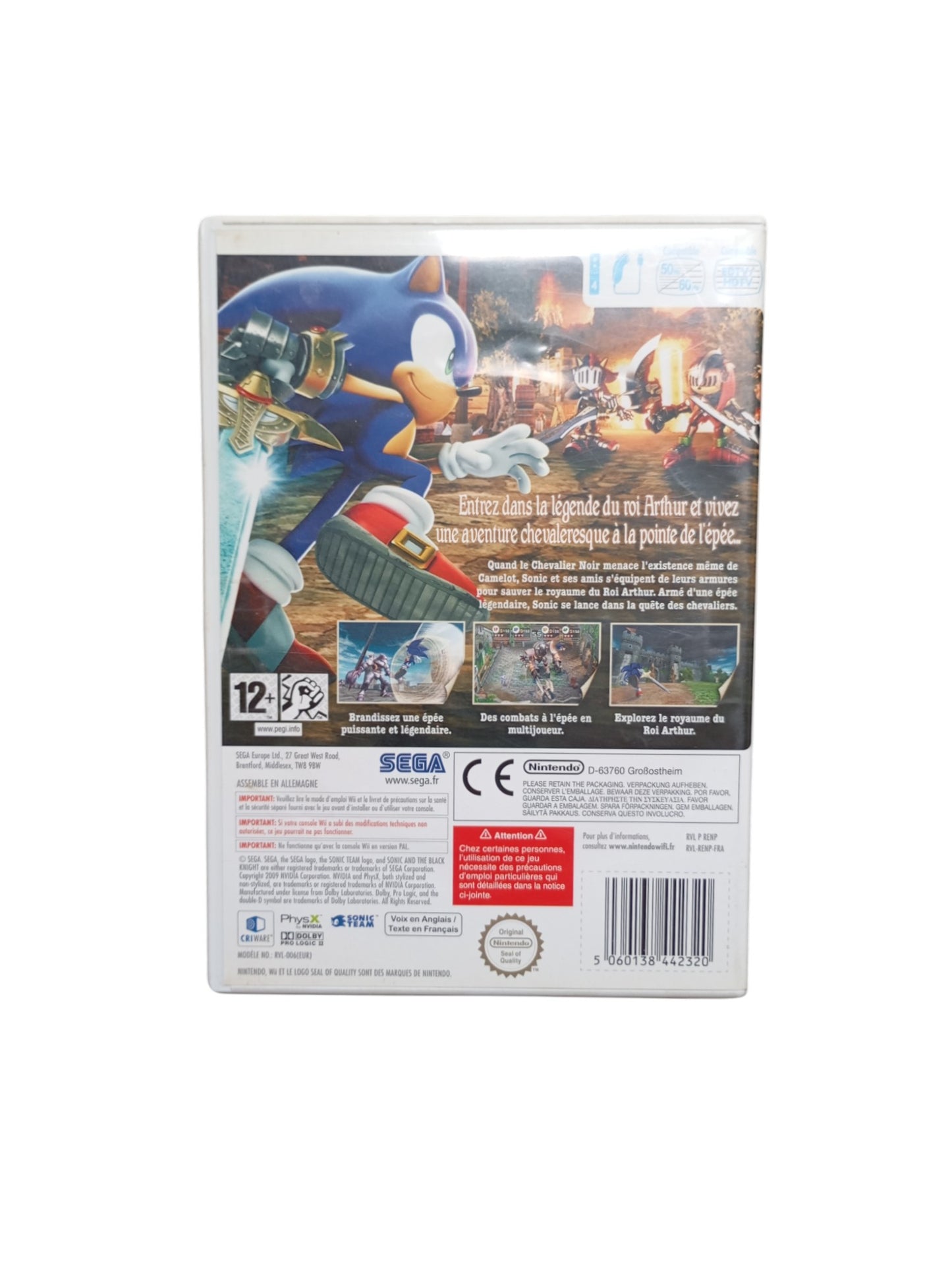 Sonic et le Chevalier Noir – Nintendo Wii (Complet)