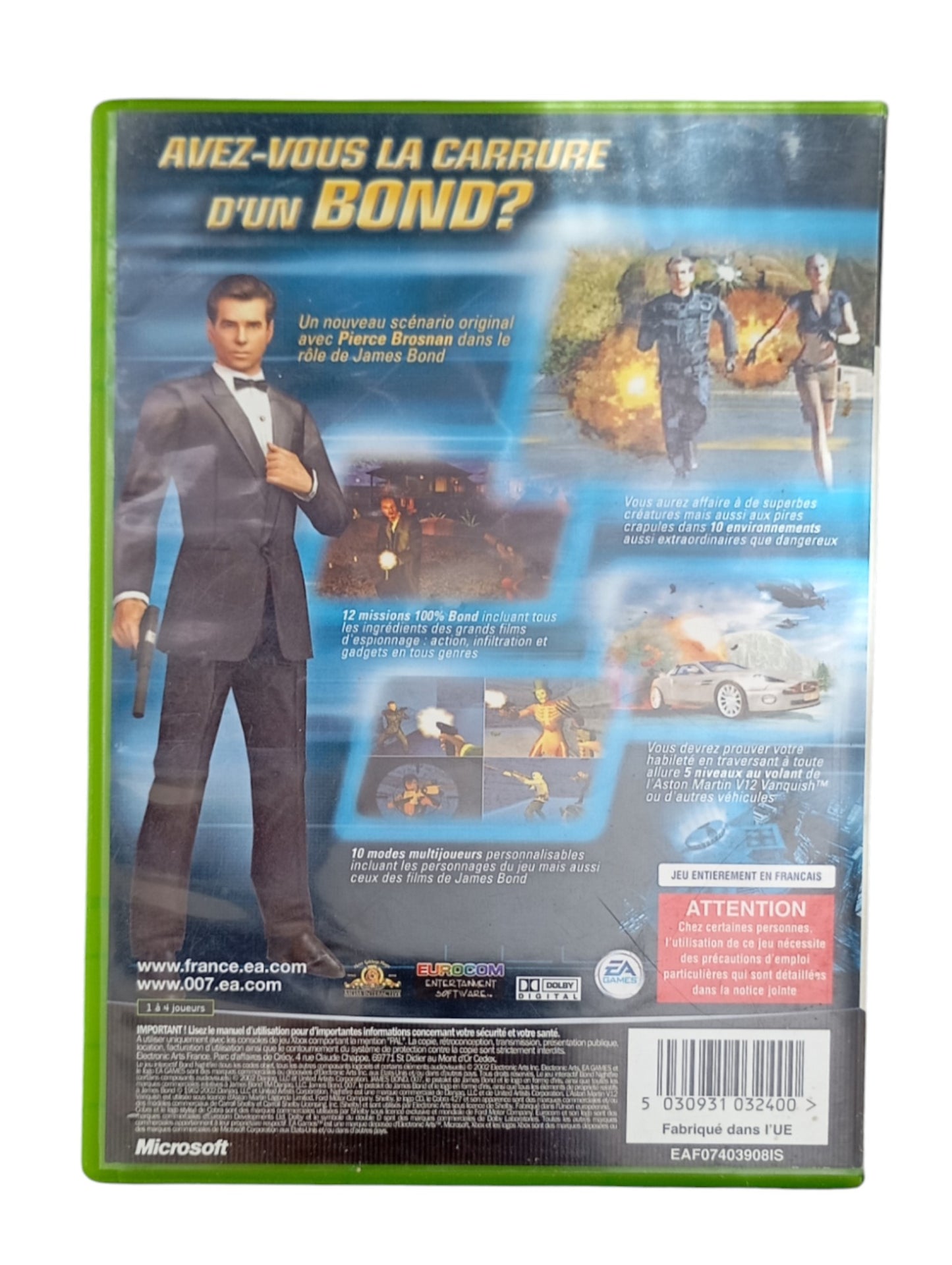 James Bond 007: NightFire – Xbox (jeu original)
